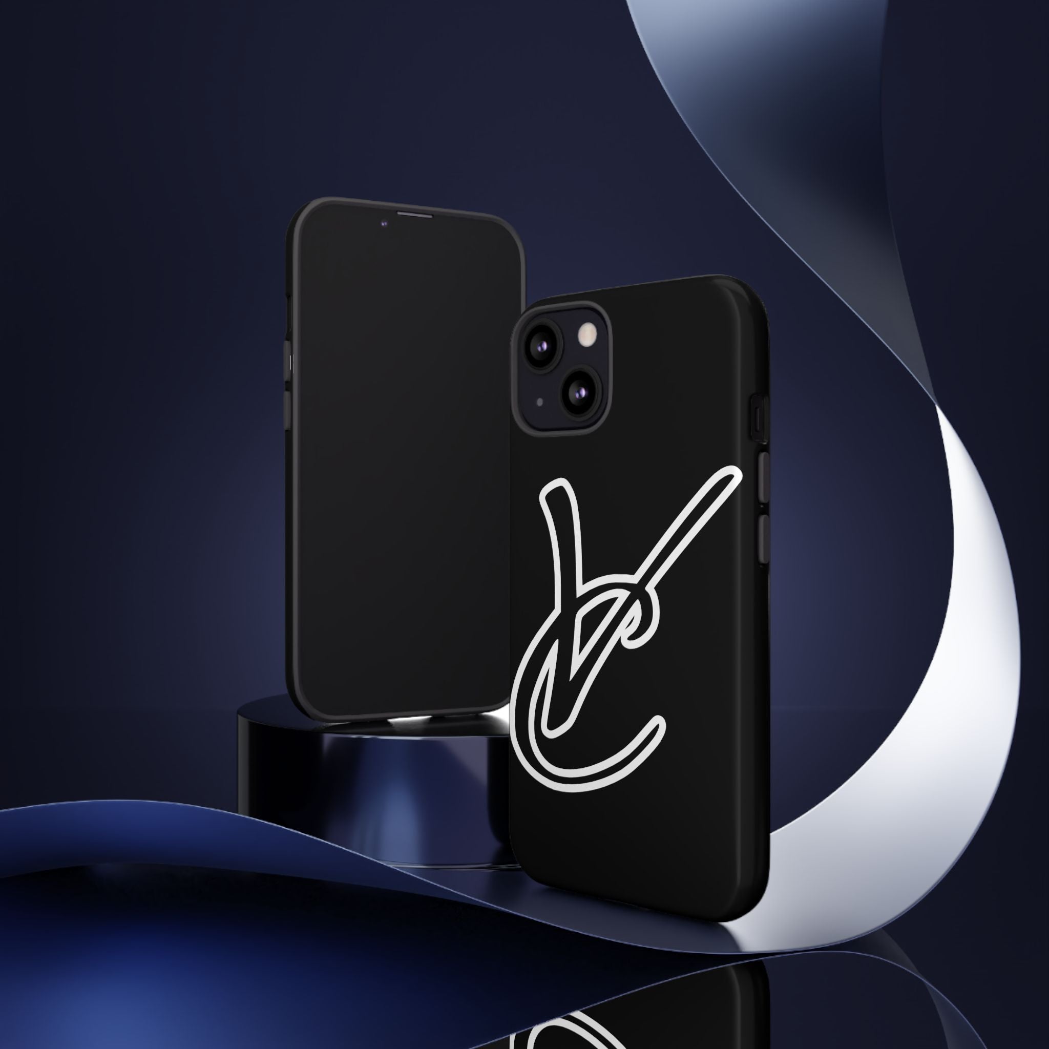 VC Black Tough Phone Case - Stylish, Durable, Shock-Resistant Cover for Trendsetters and CAMPERS